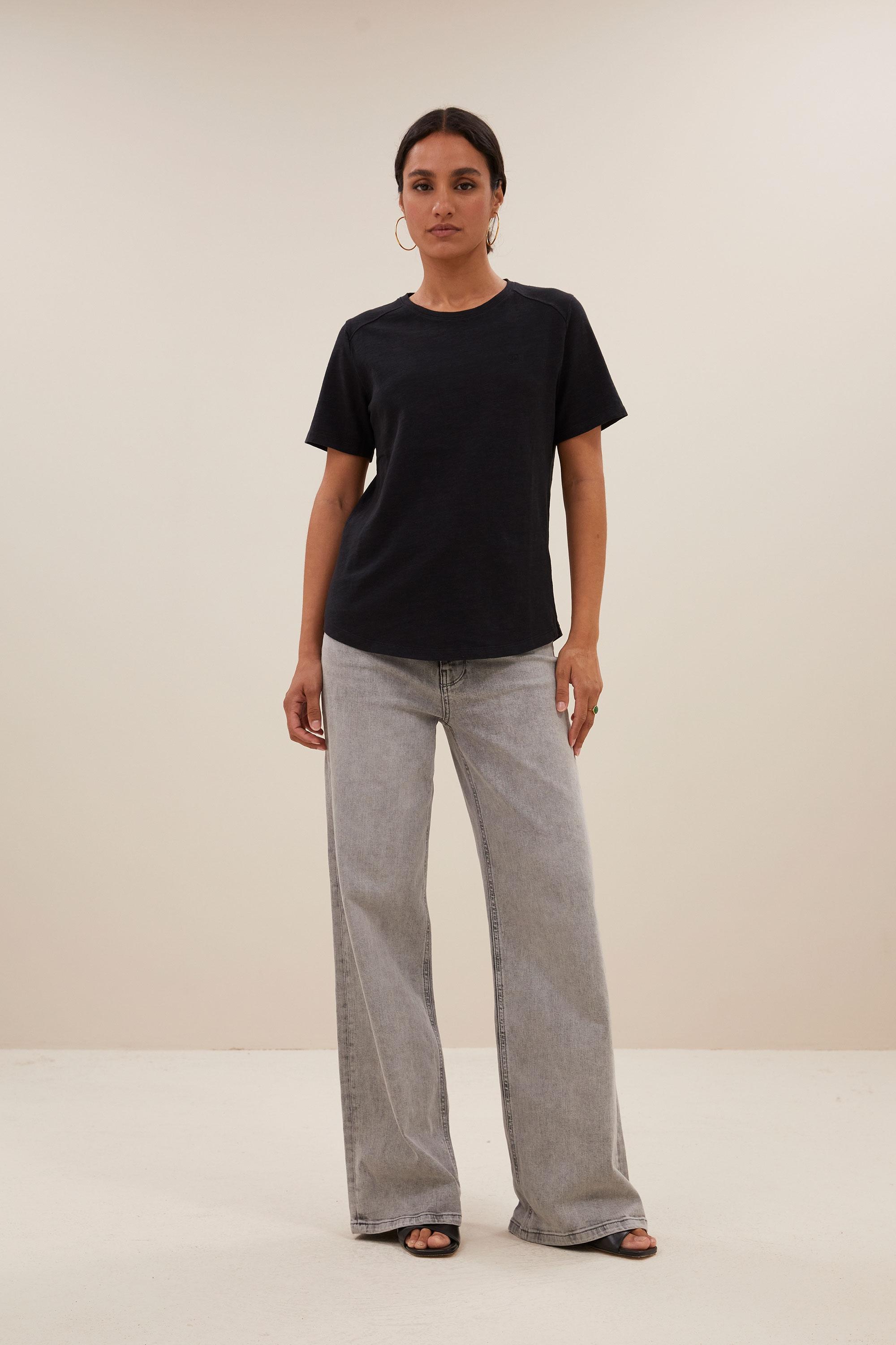 By-Bar Holy Logo Top Black Damen Shirt schwarz